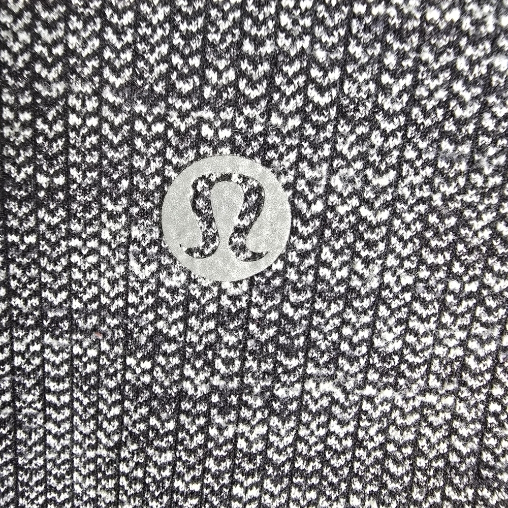 Lululemon Wunder Under Leggings (Hi- Rise) Black & Grey Herringbone Size 6 - Picture 10 of 15